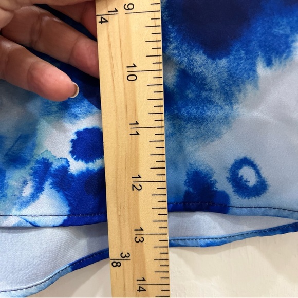 NWT Van Winkle & Co Womens Pajama Bottom Blue  Satin Shorts Size L - Picture 5 of 8